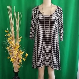 Black and White Swing Dress